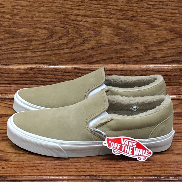 vans fleece slip on